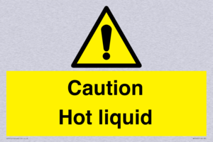 Caution Hot liquid
